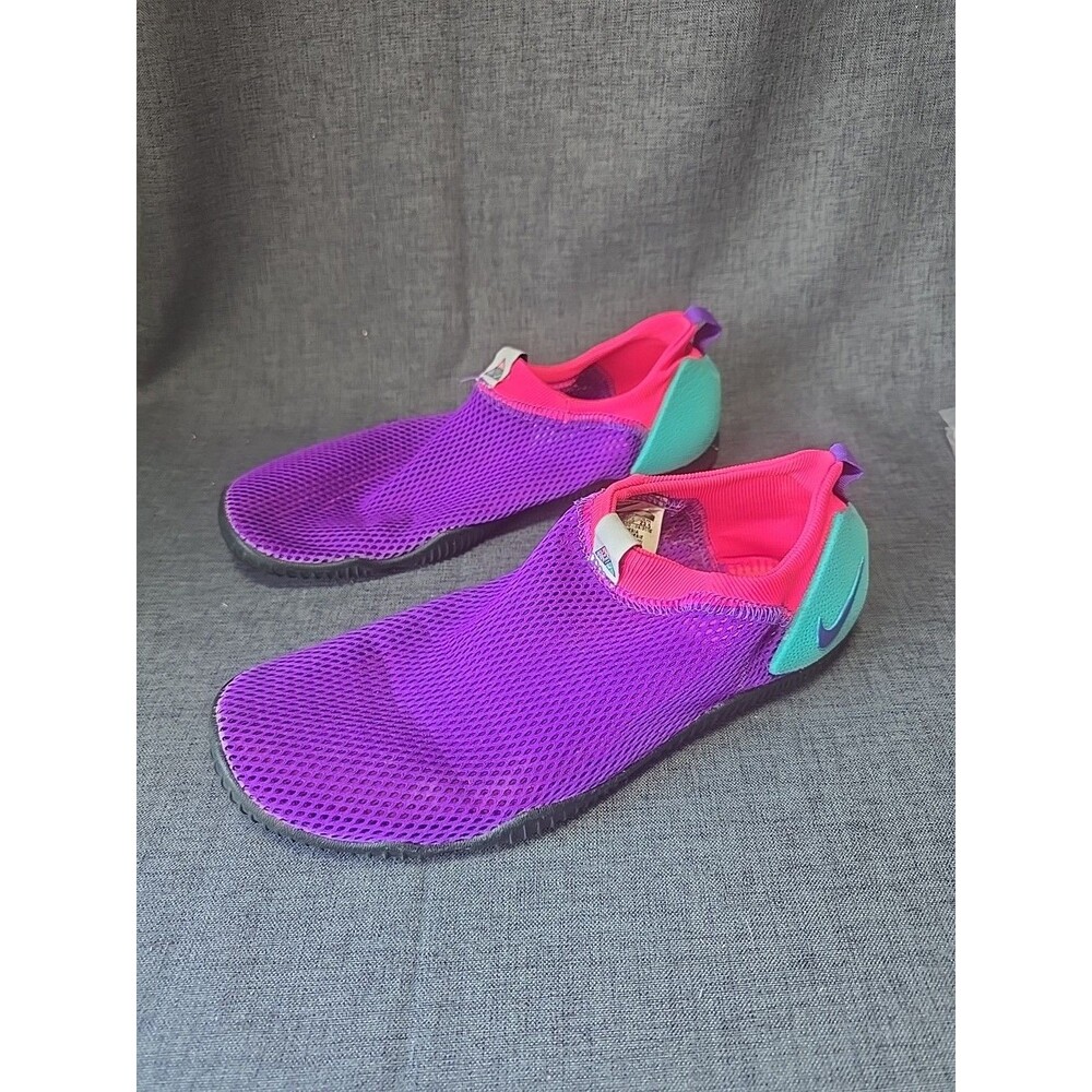 Nike Aqua Water Shoes US Size 5Y Purple Pink And Teal Waterpark Safe Feet Girls